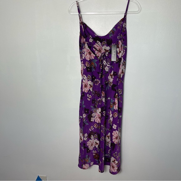 Lulu’s flower print spaghetti strap slip dress - Picture 4 of 7